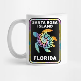 Santa Rosa Beach Florida Sea Turtle Sticker Mug